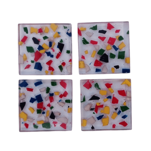 RESIN COASTER SQUARE SHAPE (POLISH)